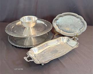 Silver Plated Bundle 4pcs Oneida  Sheridan