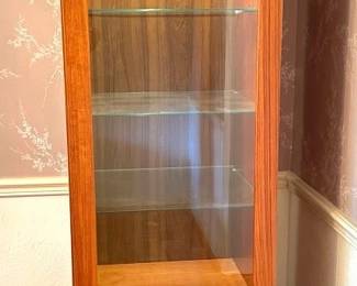 Danish Style Curio Cabinets with Glass