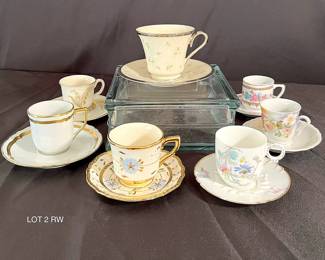 Vintage Cup Saucer Bundle Limoges, Lenox, Raynaud Limoges  more