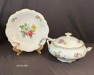 JKW Carlsbad Bavaria Platter Tureens with Spoon