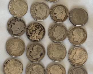 Silver Roosevelt Dimes