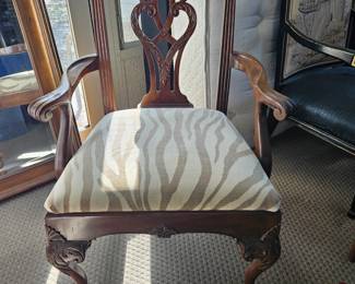 Pair of Chinese Chippendale armchairs