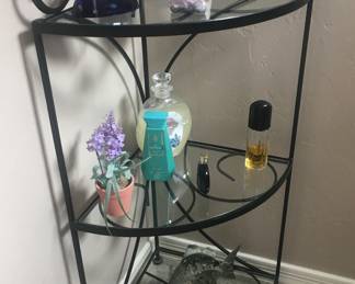 Small metal corner shelf 