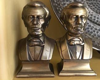 Lincoln bust bookends