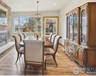 Henredon formal dining table and chairs