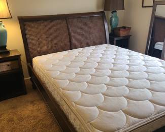 Queen size bed with mattresses 