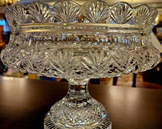Waterford Crystal 1920s Punch Bowl on Stand. Incredible condition!