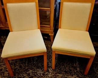 2 Baker dining chairs 1980s
