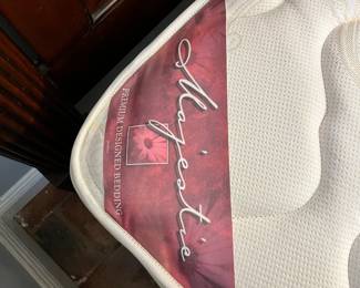King Majestic mattress and box spring. 
