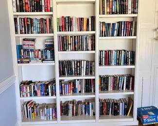 Books hard and soft backs. 