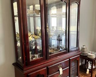 Cherry china cabinet. 