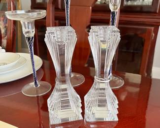 Waterford candlesticks. 