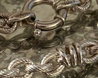 Large solid sterling bracelet 