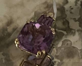 Beautiful rose de France amethyst pendant 