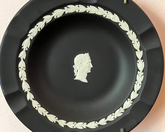Very old black Wedgewood plate