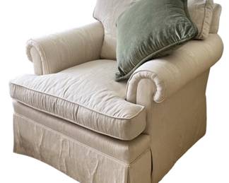 Cream Colored Heirloom Upholstered Chair