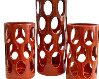 Trio of Stunning Ceramic Vases