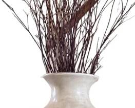 Large 8 Ceramic  Metal Floor Decor