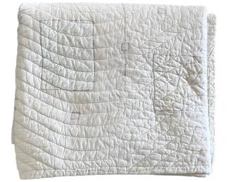 Light Colored Quilted Blanket