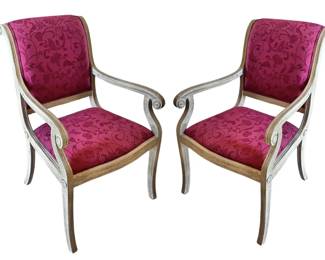 Two Gorgeous Red Arm Chairs