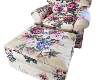 Striking Lee Industries Floral Chair