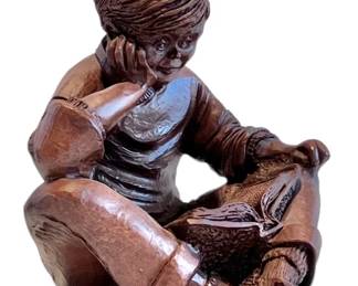 Red Mill Handcrafted Figurine of a Boy