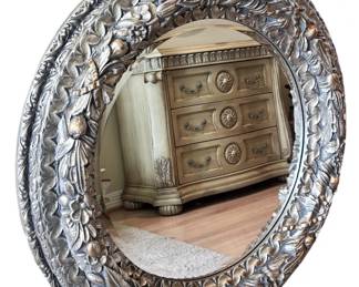 Large Round Beveled Mirror4 Ft
