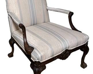 Gorgeous Vintage Claw Foot Arm Chair