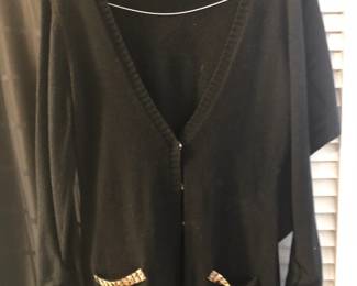 SHARON COUTURE CARDIGAN WITH GROMMET DETAIL