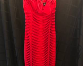 ADRIANNA PAPPELL RED DRESS