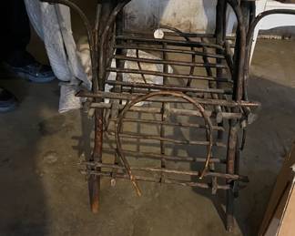 RUSTIC TABLE WITH TWIG BASE