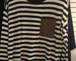 SHIRT WITH LEATHER POCKET