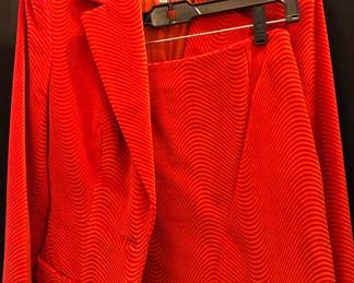 RED DESIGNER SUIT BY VERSUS VERSACE