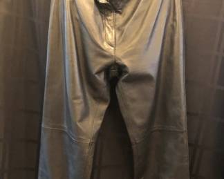 BLACK LEATHER PANT BY BEBE