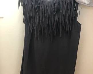 BRUNELLO CUCINELLI SLEEVELESS TOP WITH FRINGE
