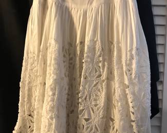 SKIRT WITH BEADED DETAIL BY BASIL & MAUDE