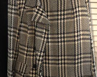 TWO PIECE PLAID SKIRT SUIT