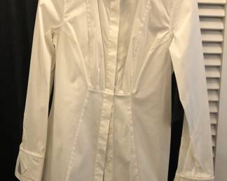 BRUNELLO CUCINELLI WHITE BLOUSE