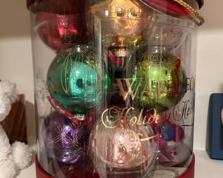Waterford boxed set ornaments 