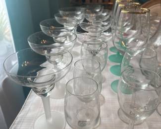 lots of glassware 