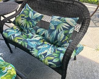 wicker outdoor love seat