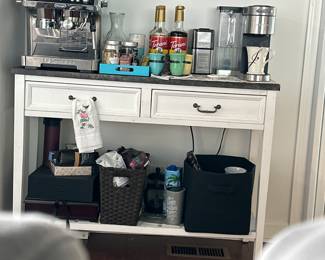 Small Console Table with Two Drawers (excluding items)