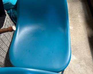 Teal chairs 