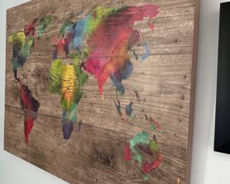 world map art