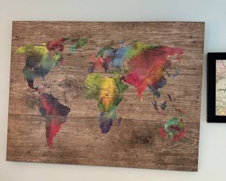 world map art