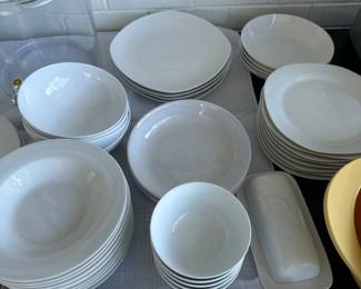 The Palm white dishes