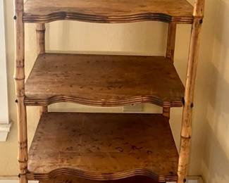 Bamboo Wood Tiered Shelf