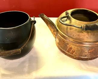 Antique Copper Kettle McCoy Cookie Kettle