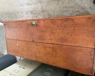 Primitive Solid Wood Large Chest With Storage