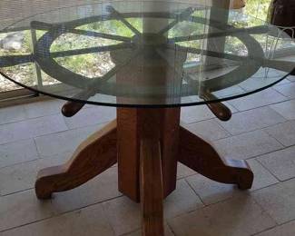 Table From Ship Wheel